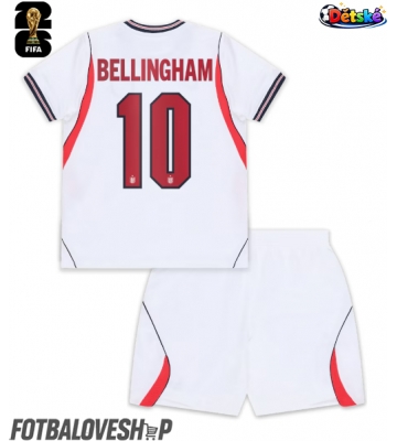 Anglie Jude Bellingham #10 Dětské Domácí Dres MS 2026 Krátký Rukáv (+ trenýrky)